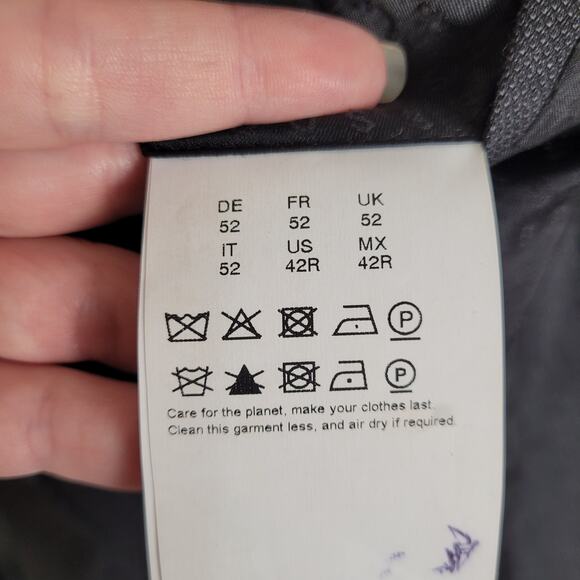 New Boss virgin wool blazer grey size 42R Luxe Preppy Career Office Designer - Picture 4 of 13